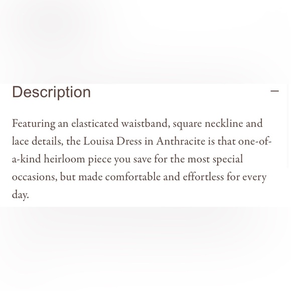 Christy Dawn The Louisa Dress in Anthracite NWT - Picture 7 of 17